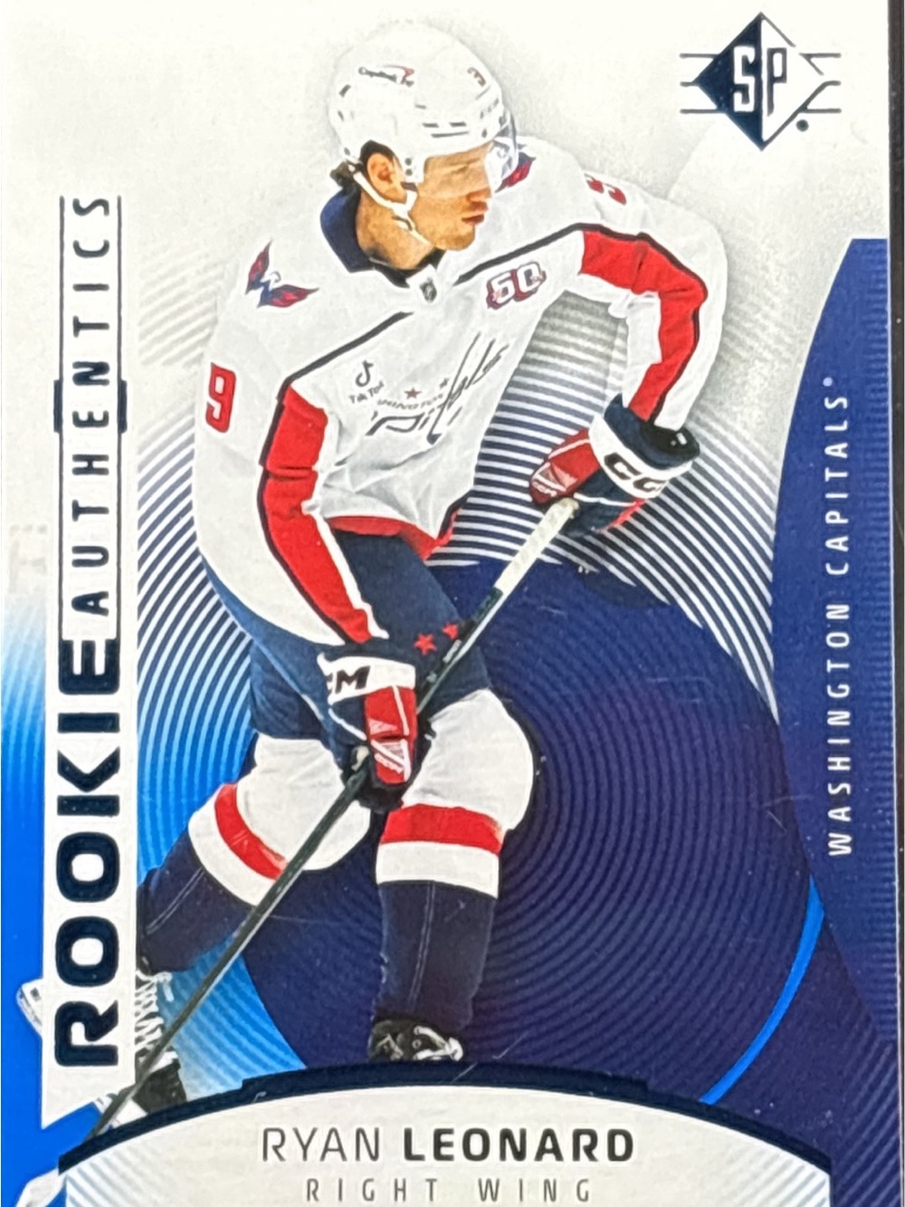 Upper Deck SP Authentic Ryan Leonard Rookie Hockey Card